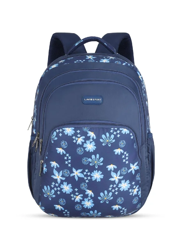 Exclusive Preview Lavie Sport Bellis 39L Printed School Backpack with Rain cover for Girls Navy Exclusive Preview Lavie Sport Bellis 39L Printed School Backpack with Rain cover for Girls Navy