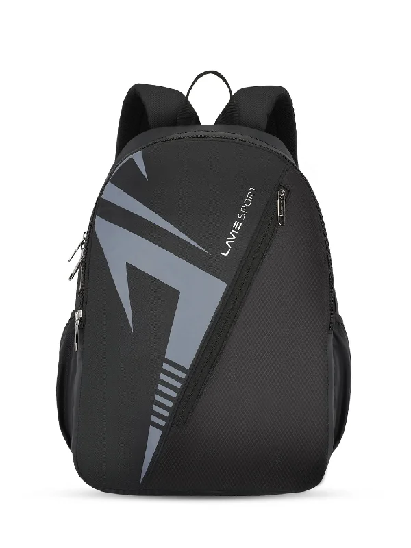 Must-Have Deals Lavie Sport Tribal 37L College Bag For Boys & Girls|Backpack For Men & Women Black