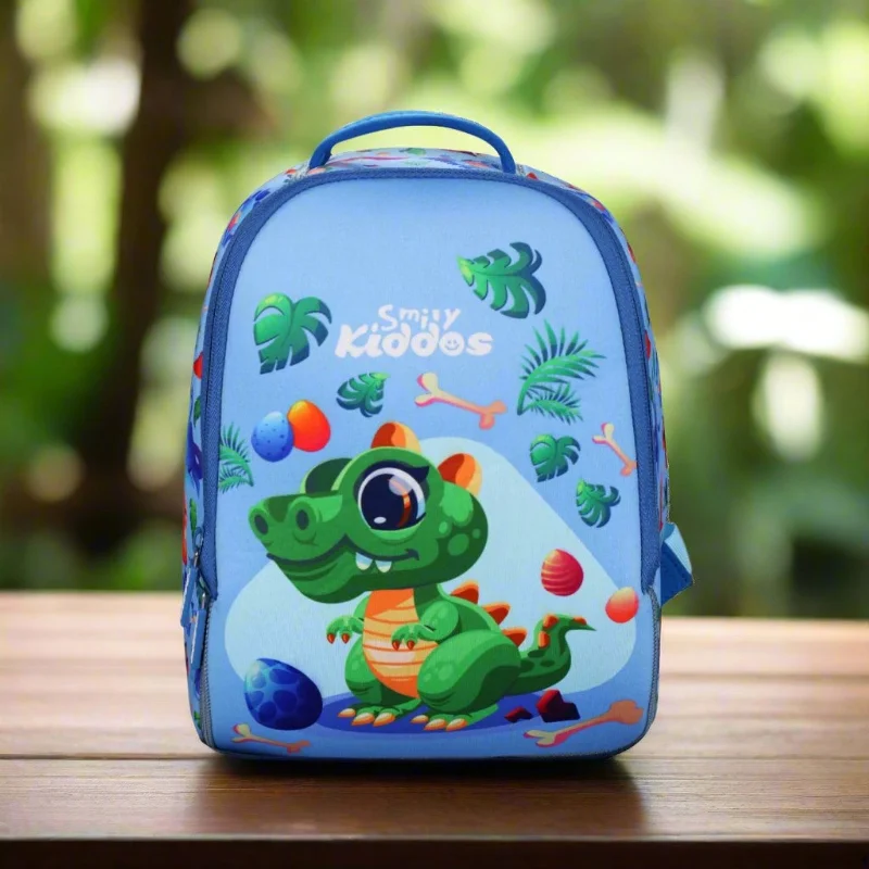 Super Sale Smily kiddos Fun Dino Neoprene Preschool Backpack (6L) – Blue