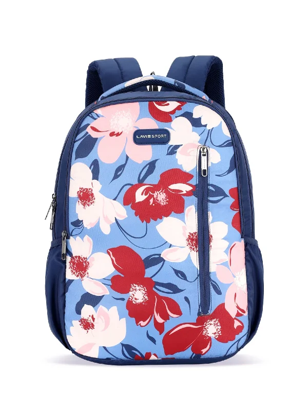 Special Price Lavie Sport Tahiti 26L Floral Printed School Backpack for Girls Navy