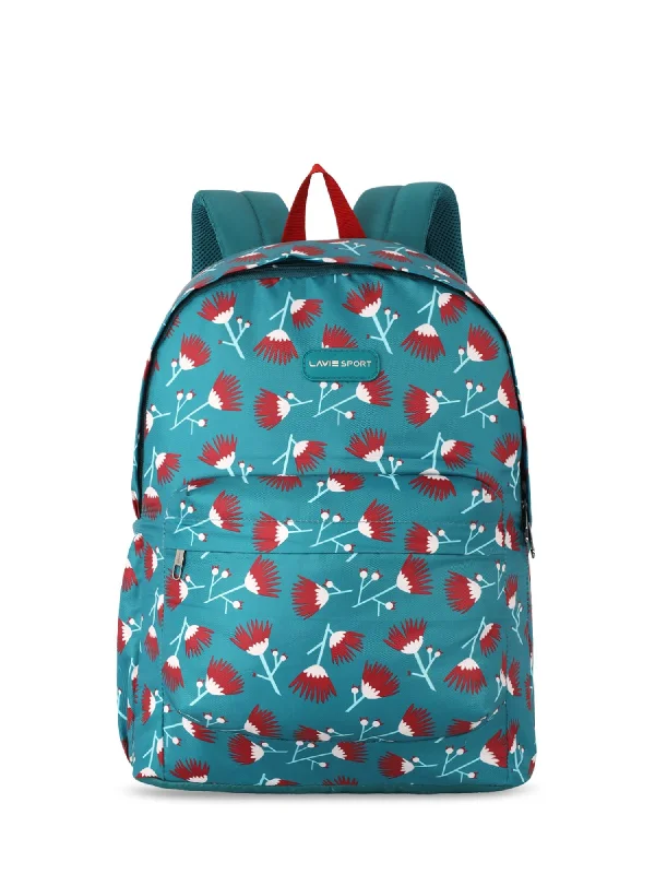 Price Cut Lavie Sport Tinybloom 18L Printed Casual Backpack |Daypack|School Bag for Girls Teal